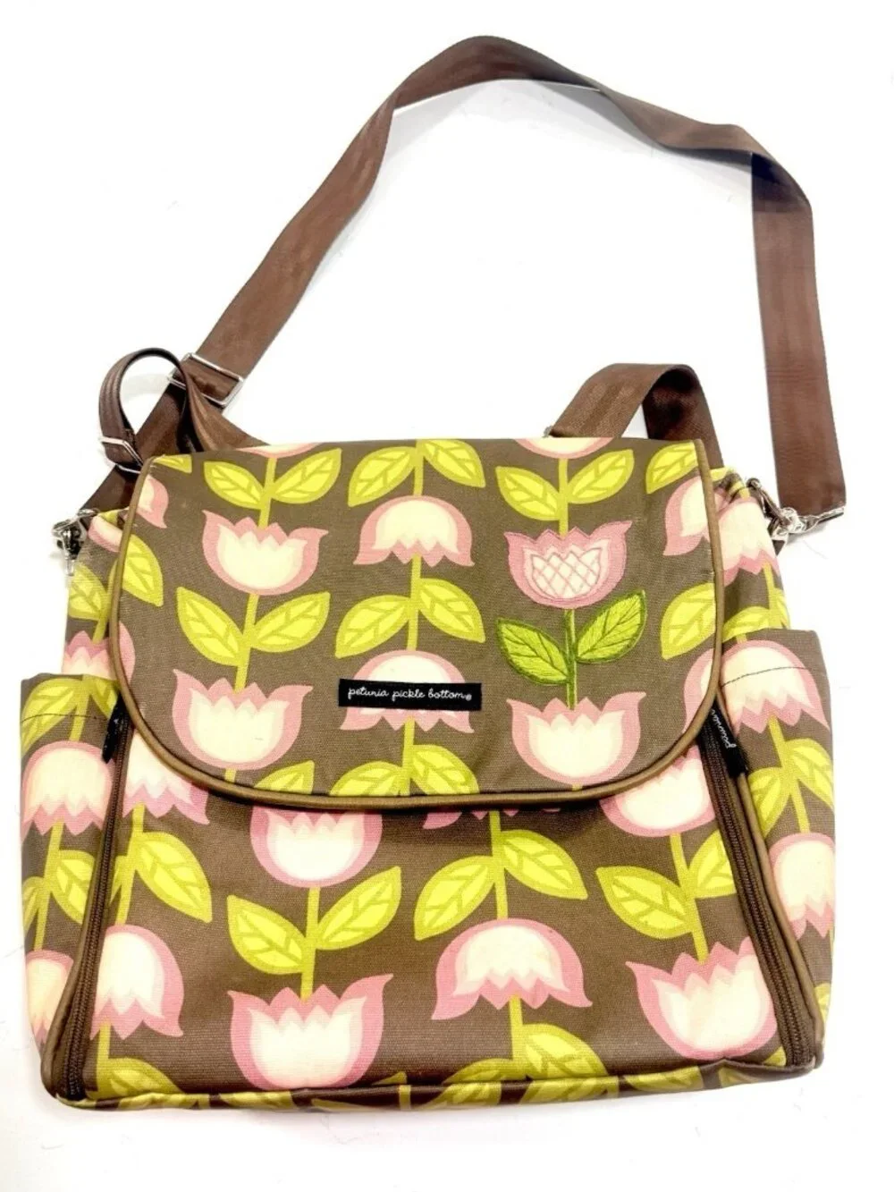 Petunia Pickle Bottom Tulip Heavenly Holland Abundance Boxy Diaper Bag Backpack